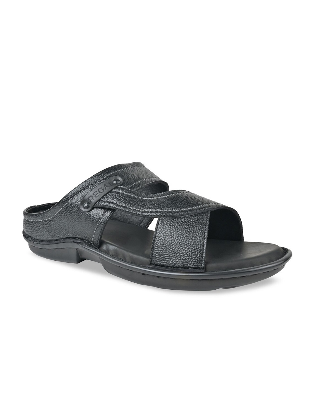 

Regal Men Textured Comfort Sandals, Black