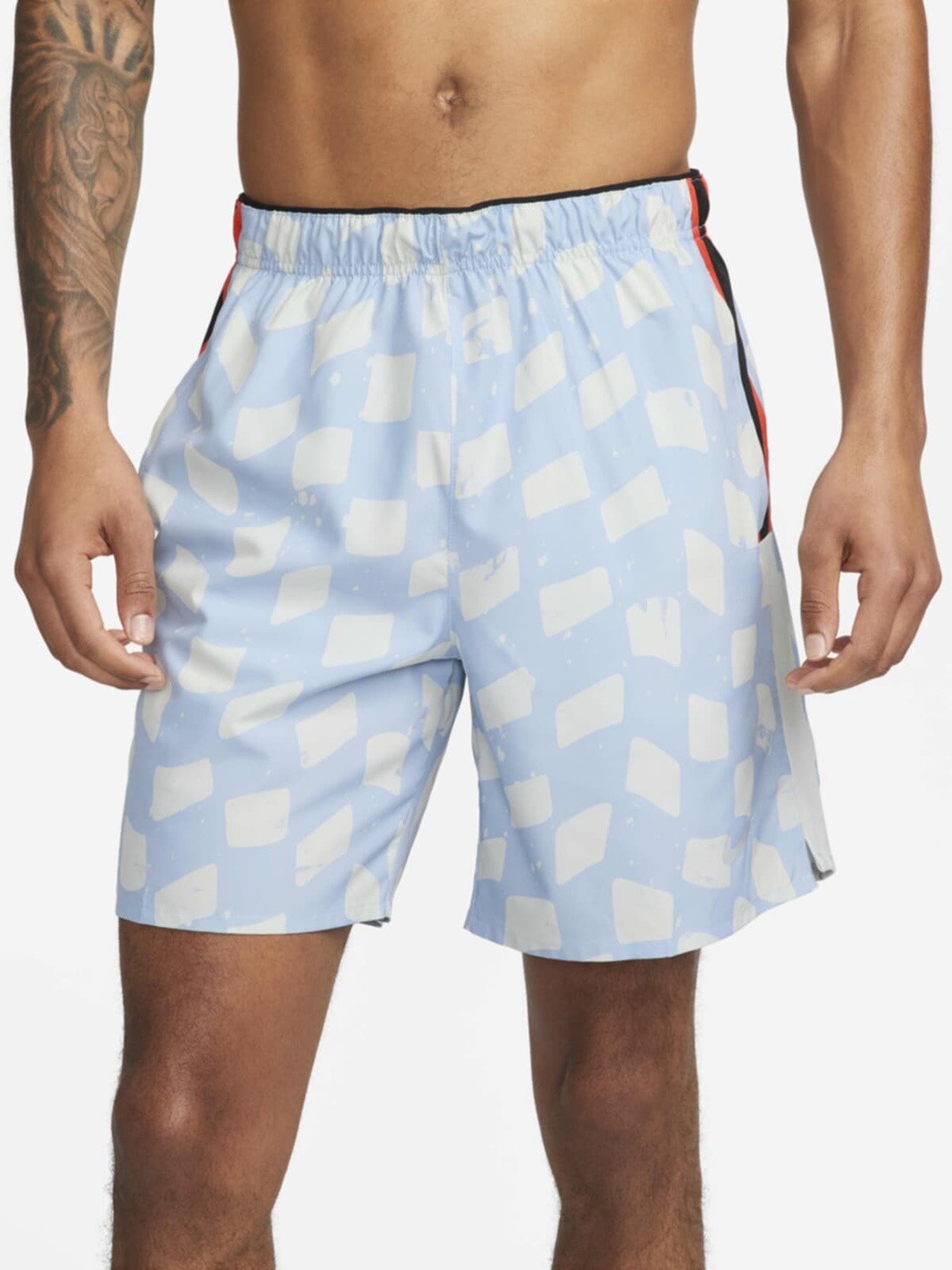 

Nike Men Dri-FIT Challenger Printed Unlined Running Shorts, Blue