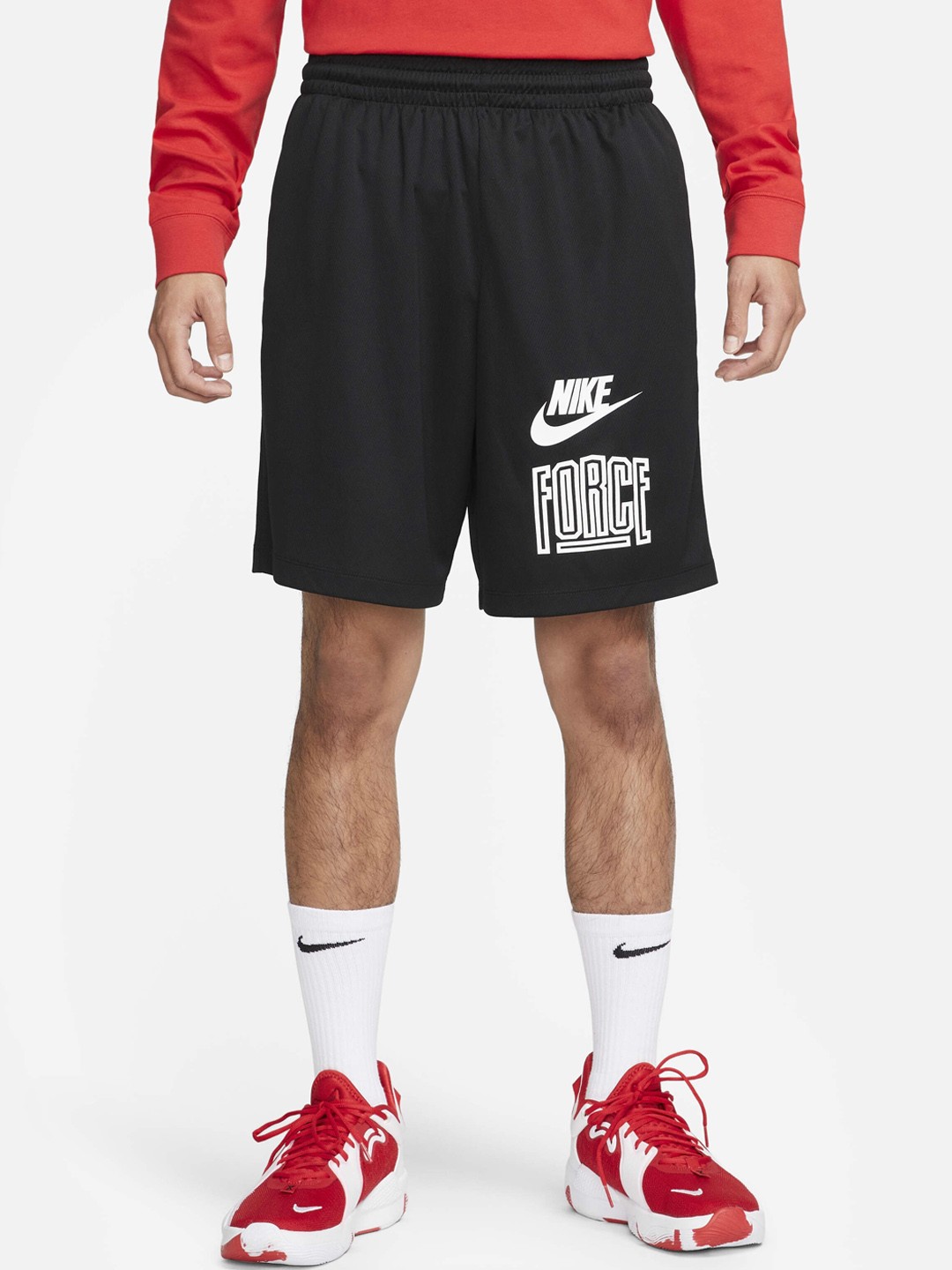 

Nike Men Printed Dry-Fit Basketball Shorts, Black