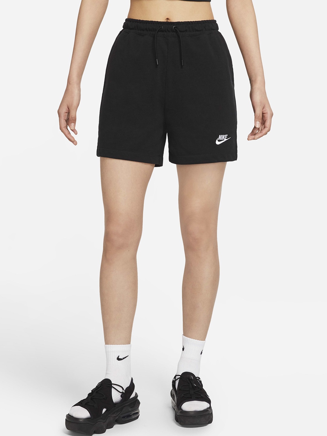 

Nike Women Sportswear Cotton Jersey Shorts, Black