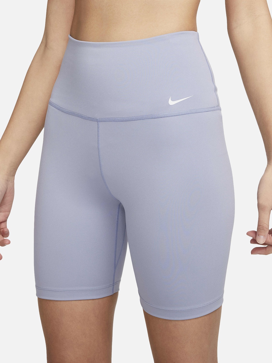 

Nike Women One Dri-Fit High-Rise 7IN Skinny Fit Biker Shorts, Lavender