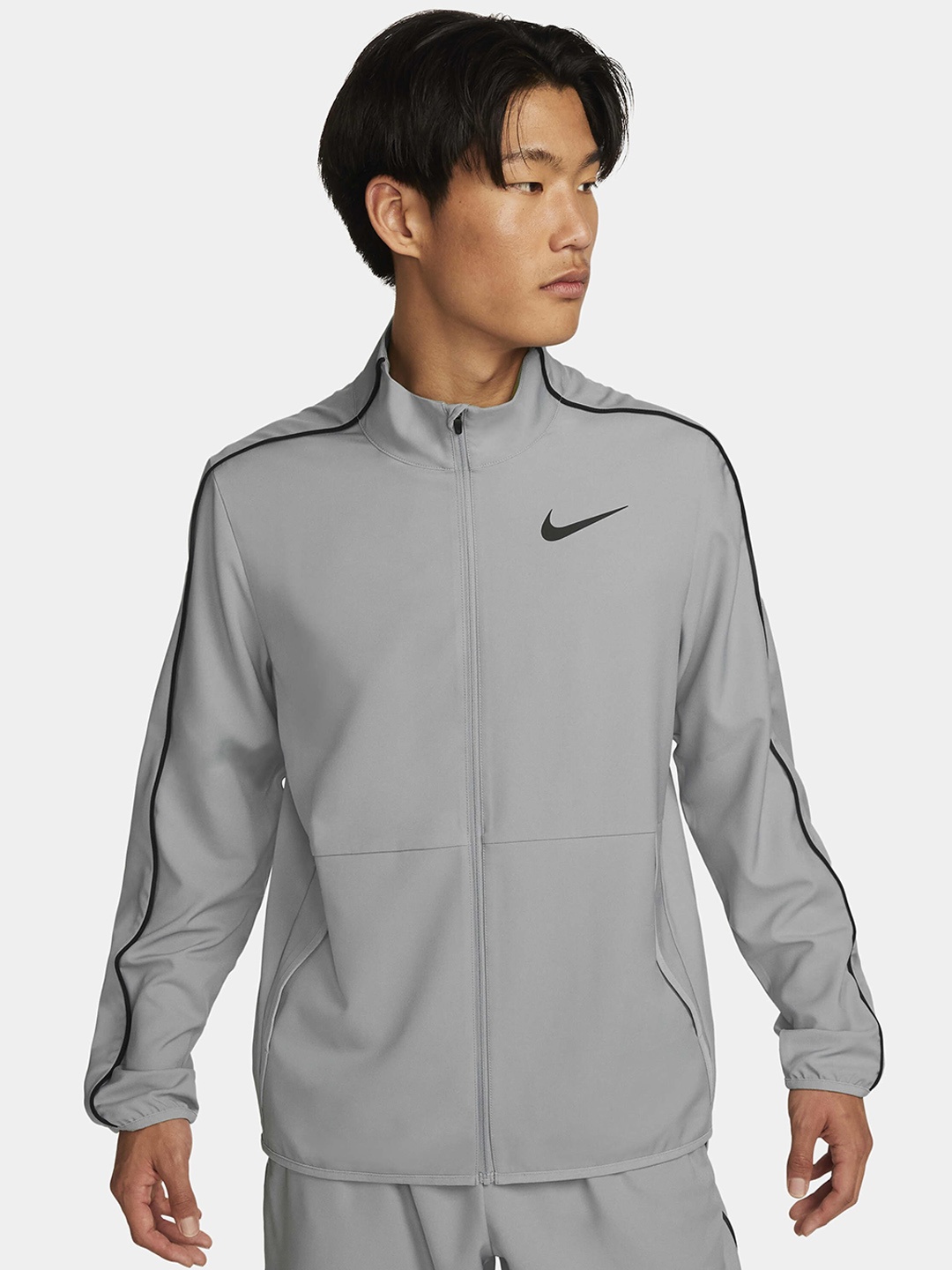 

Nike Dri-FIT Epic Full-Zip Knit Training Sporty Jacket, Grey