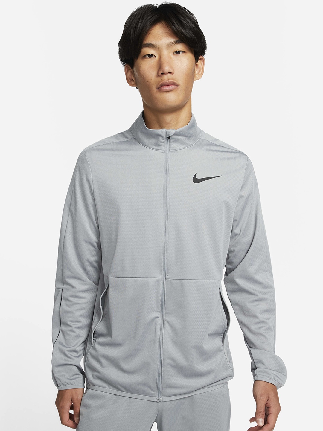 

Nike Dri-FIT Epic Full-Zip Knit Training Sporty Jacket, Grey