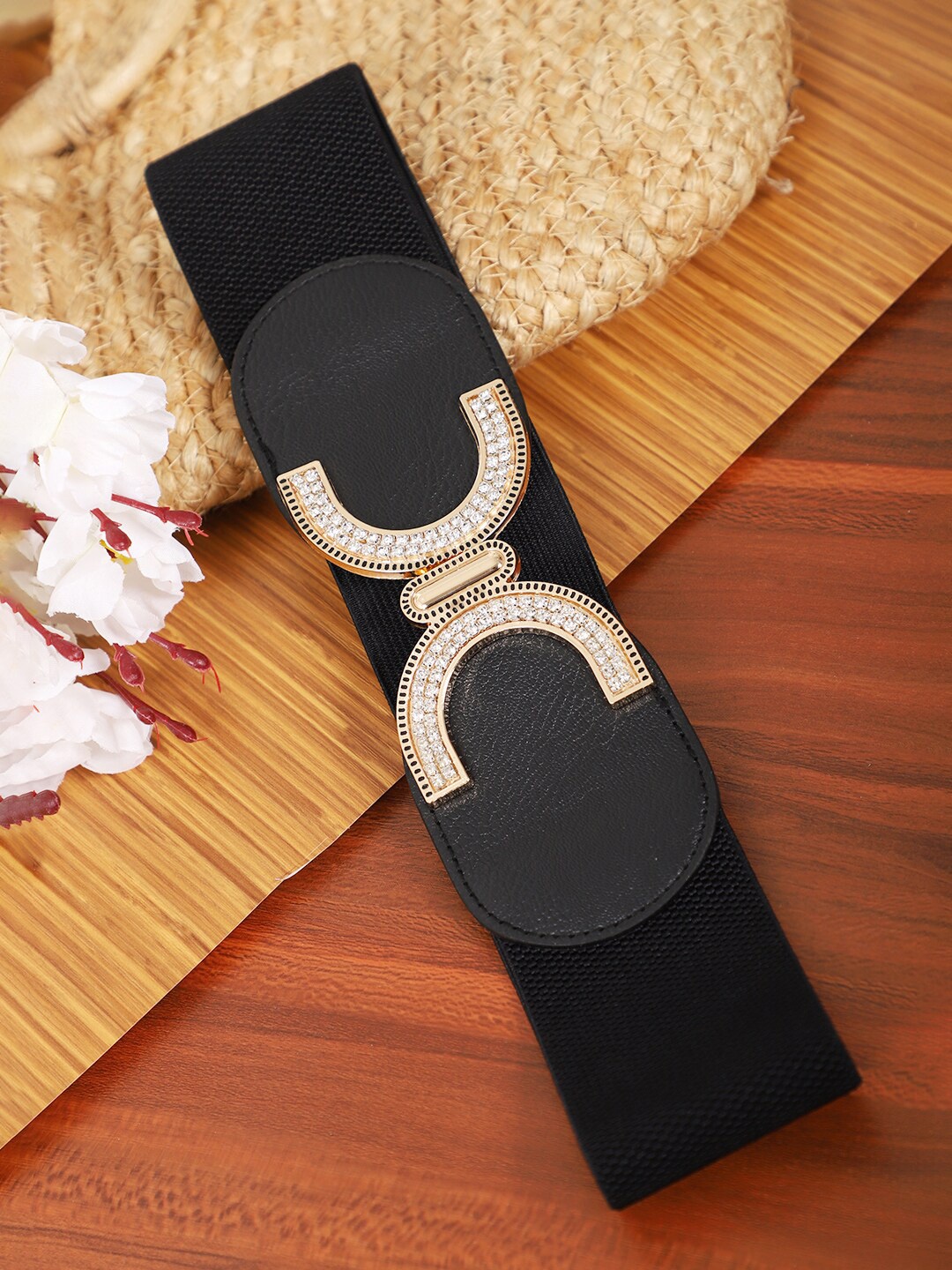 

DressBerry Women Black Stretchable Belt