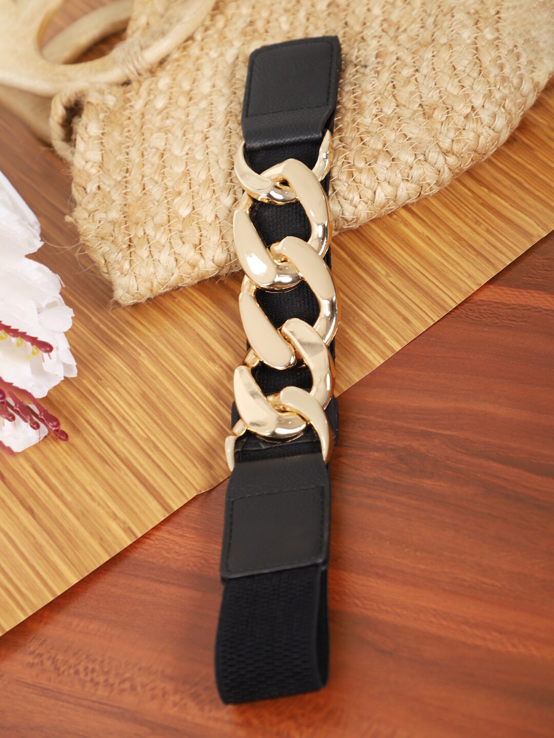 

DressBerry Women Black Stretchable Belt