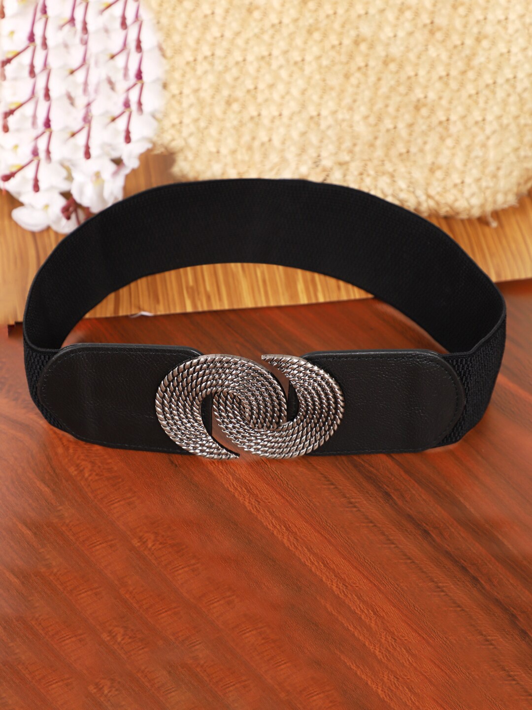 

DressBerry Women Black Stretchable Belt