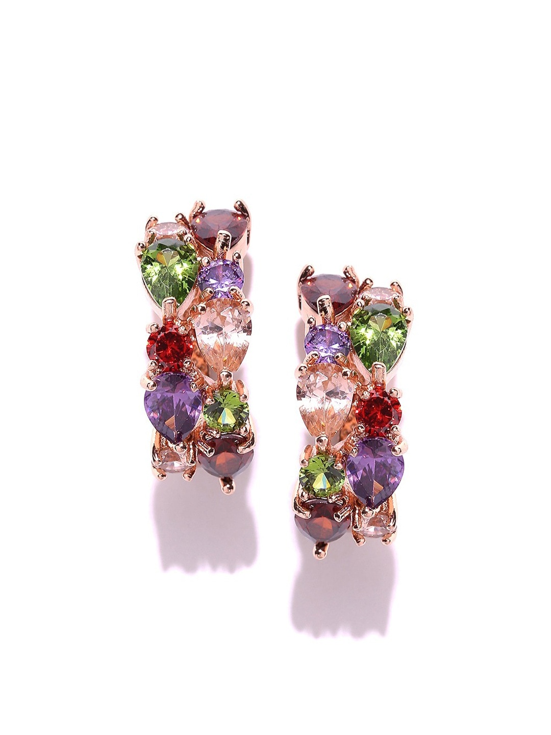 

DressBerry Gold-Plated Contemporary Hoop Earrings