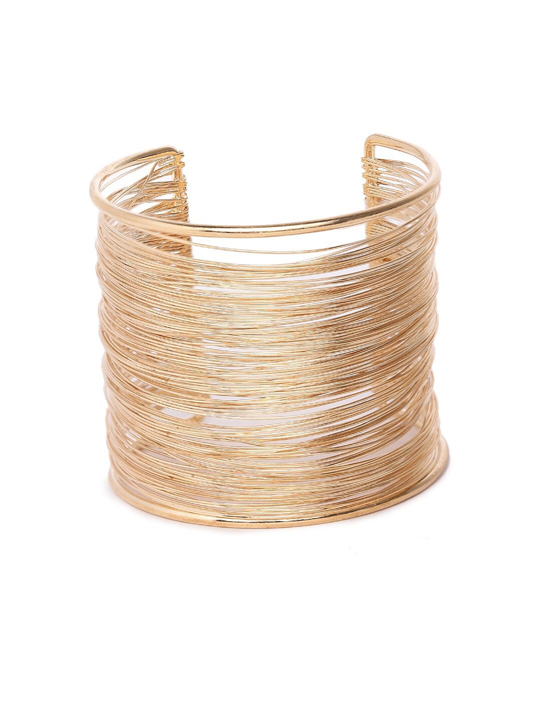 

DressBerry Women Gold-Plated Gold-Toned Cuff Bracelet