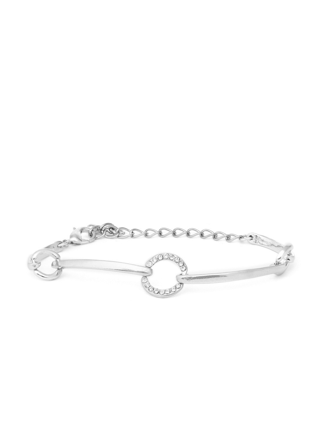 

DressBerry Women Silver-Plated Silver-Toned Link Bracelet