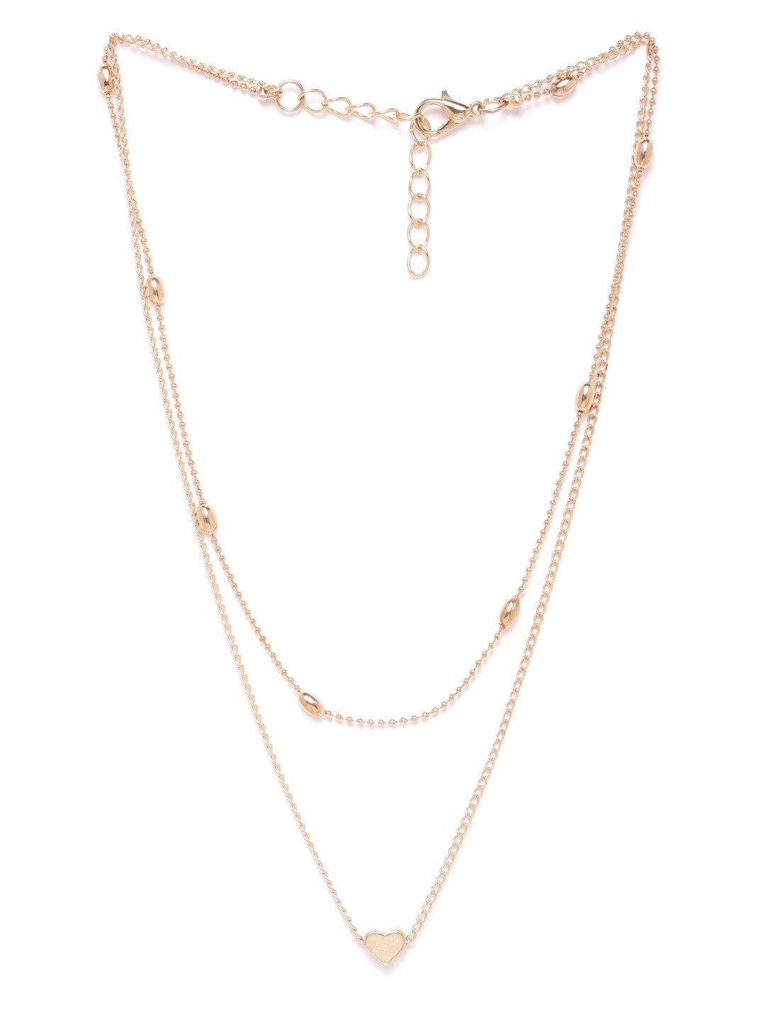 

DressBerry Gold-Toned Gold-Plated Layered Necklace