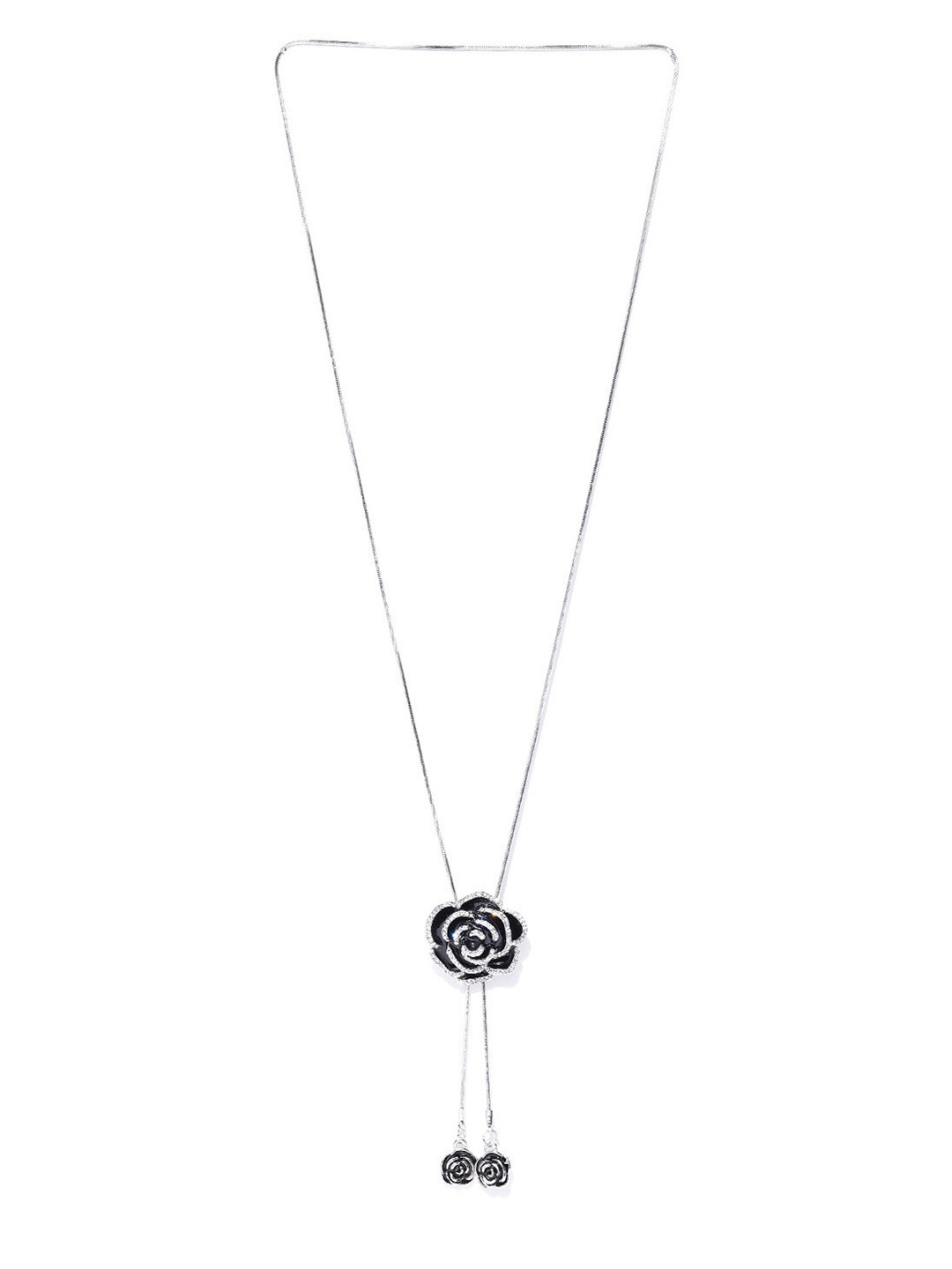 

DressBerry Silver-Plated Rose Necklace