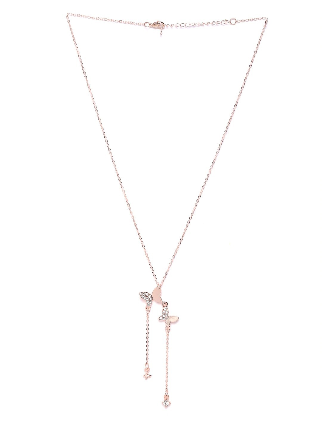 

DressBerry Rose Gold-Plated Butterfly-Shaped Necklace