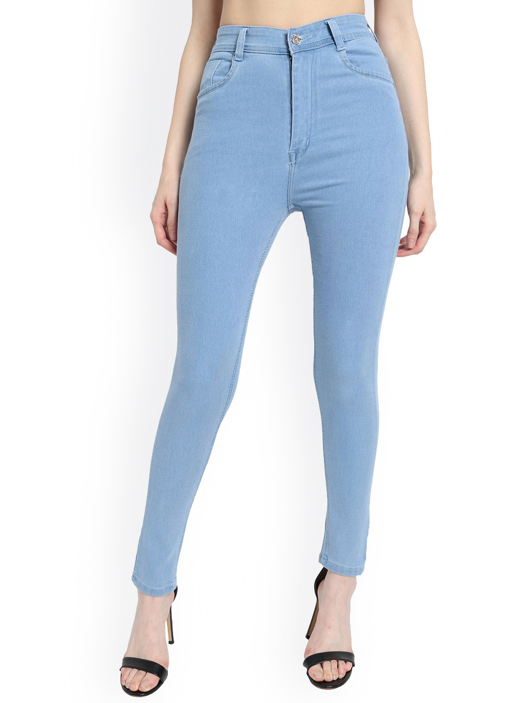 

TYFFYN Women Mid-Rise Jean Slim Fit Stretchable Jeans, Blue