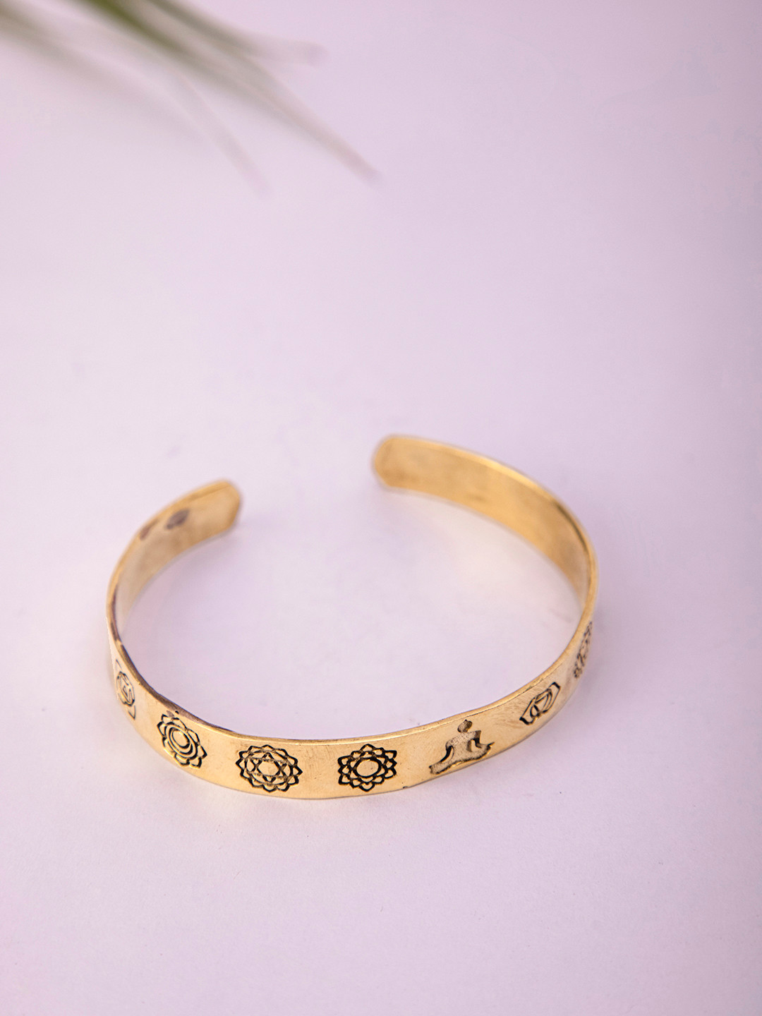 

Studio One Love Brass-Plated Bangle-Style Bracelet, Gold