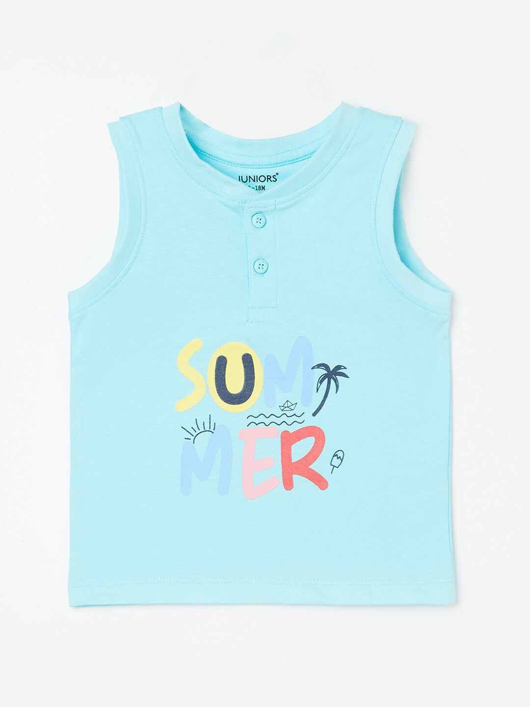 

Juniors by Lifestyle Boys Typography Printed Cotton T-Shirt, Blue