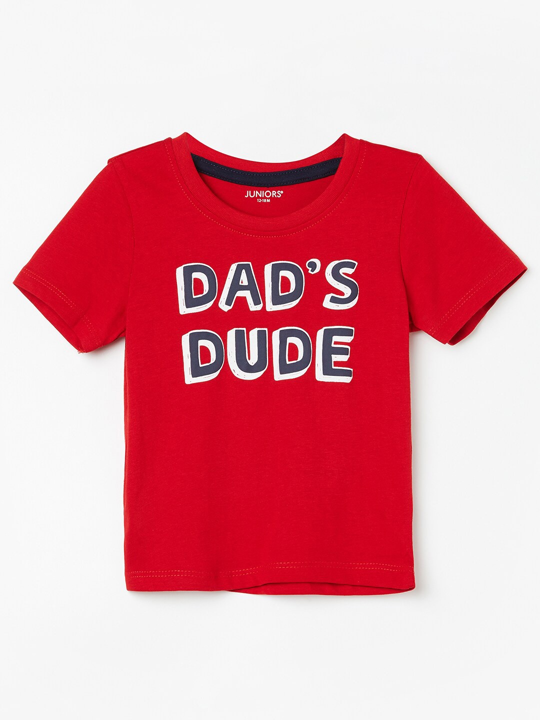 

Juniors by Lifestyle Boys Typography Printed Pure Cotton T-shirt, Red