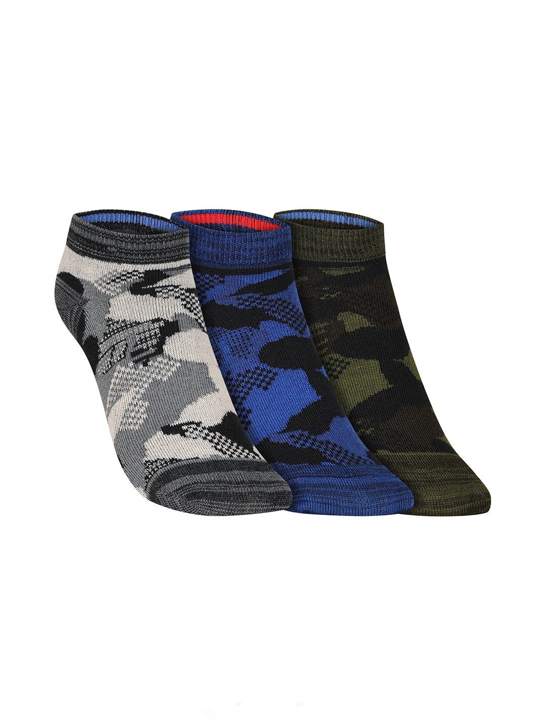 

Skechers Boys Pack Of 3 Patterned Ankle Length Socks, Blue