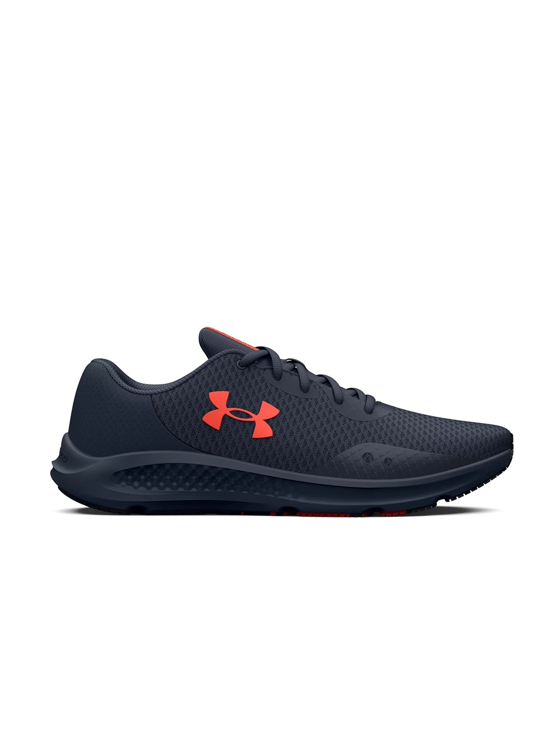 

UNDER ARMOUR Men Woven Design Charged Pursuit 3 Running Shoes, Black
