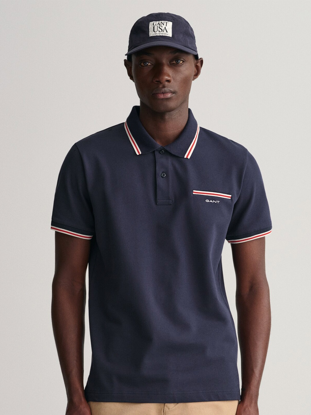 

GANT Polo Collar Short Sleeves T-shirt, Blue