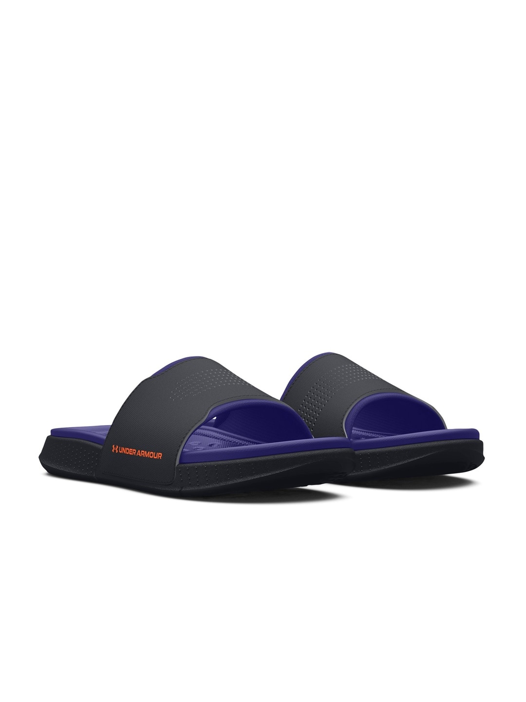 

UNDER ARMOUR Men Textured Padded Straps Sliders, Black