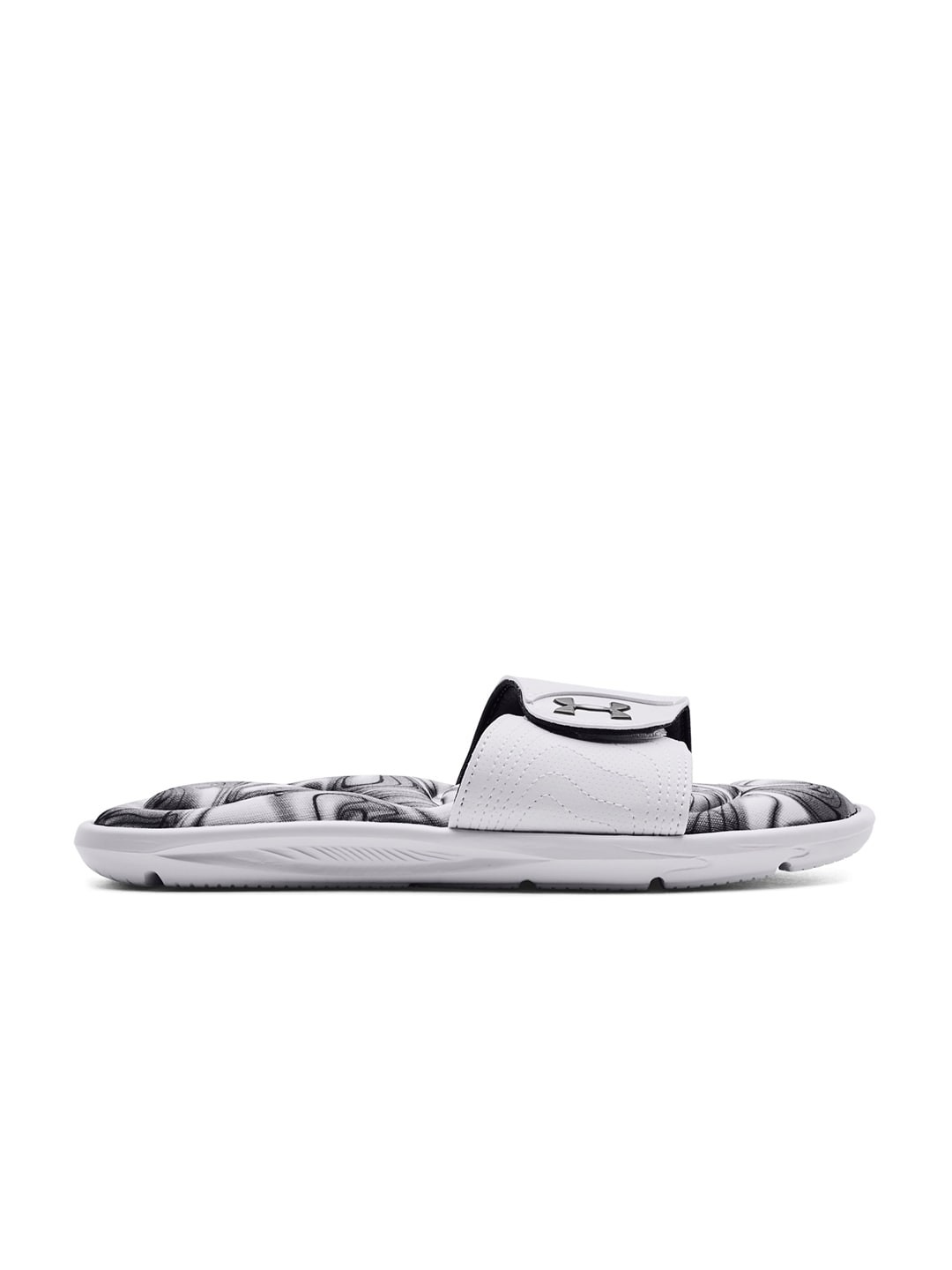

UNDER ARMOUR Women Abstract Printed Sliders with Brand Logo Detail, White