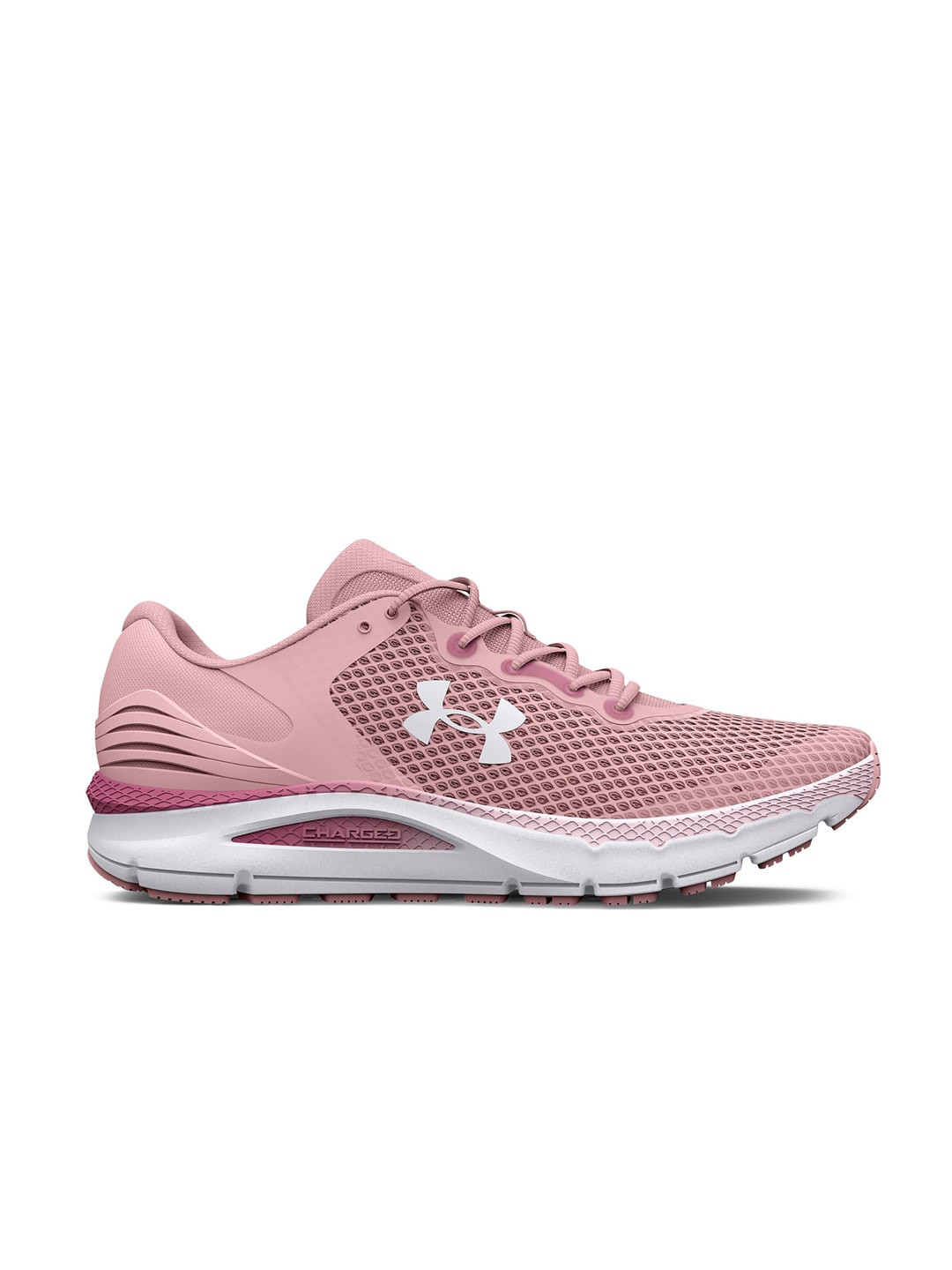 

UNDER ARMOUR Women Woven Design Charged Intake 5 Running Shoes, Pink