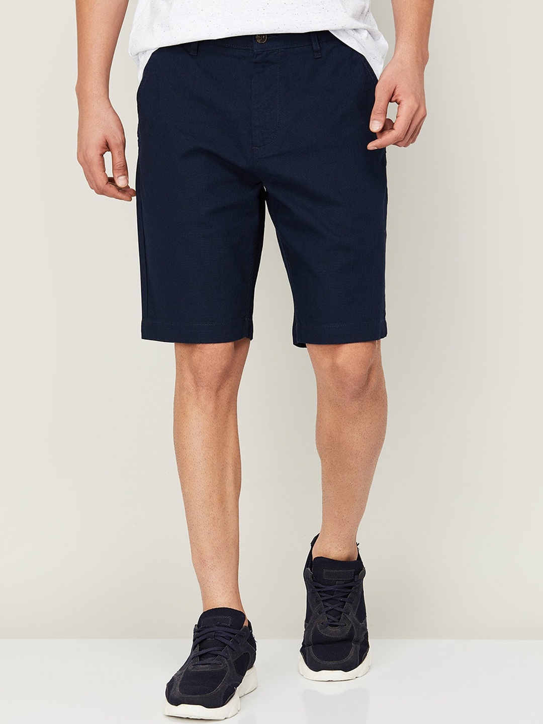 

Fame Forever by Lifestyle Men Mid-Rise Casual Shorts, Navy blue