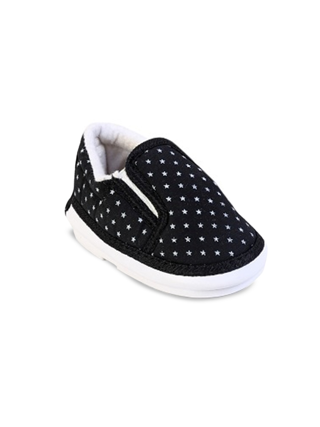 

CHiU Infants Kids Printed Comfort Insole Contrast Sole Contrast Sole Slip-On Sneakers, Black