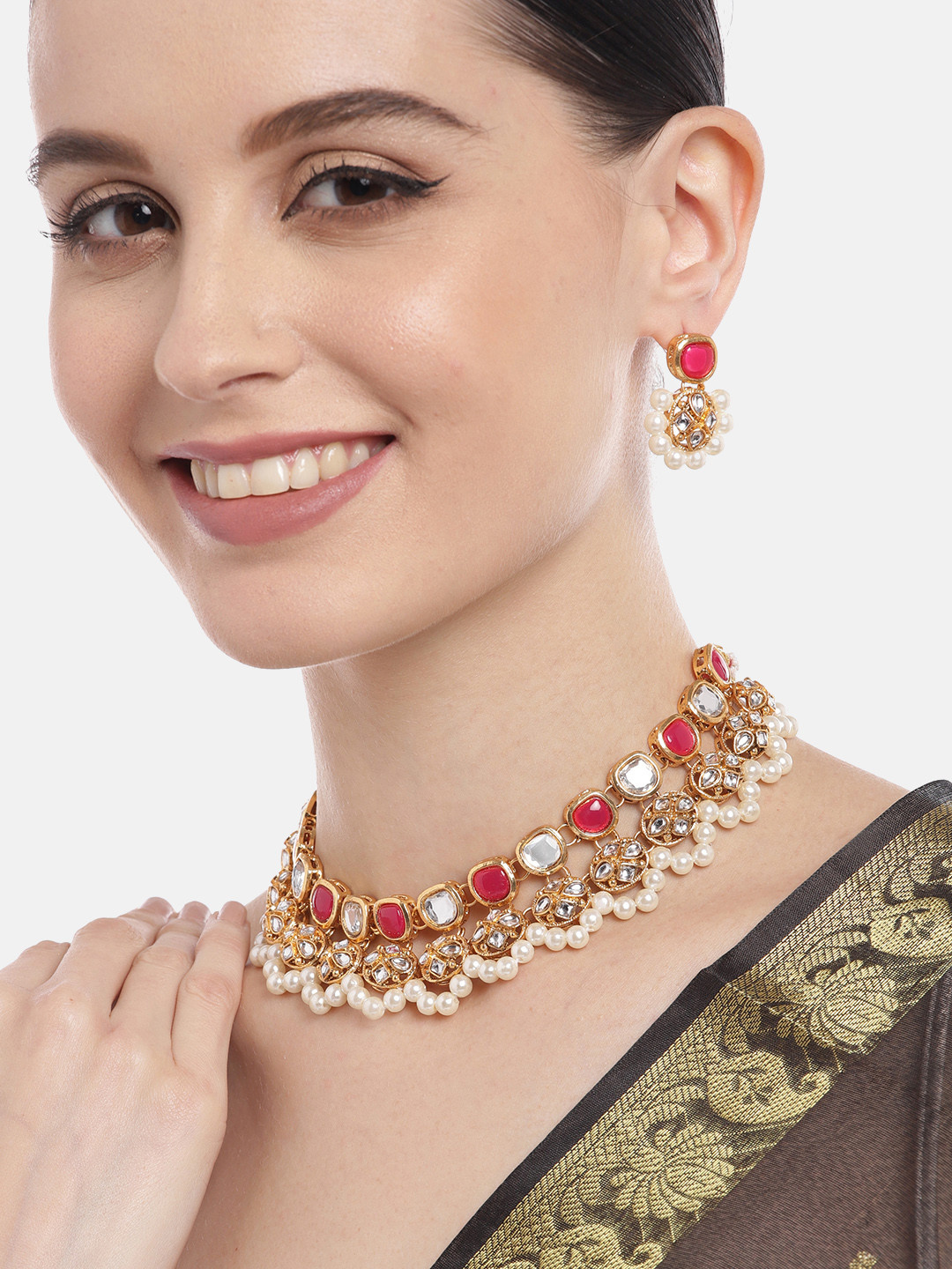 

Aadvik Designs Gold-Plated Jewellery Set