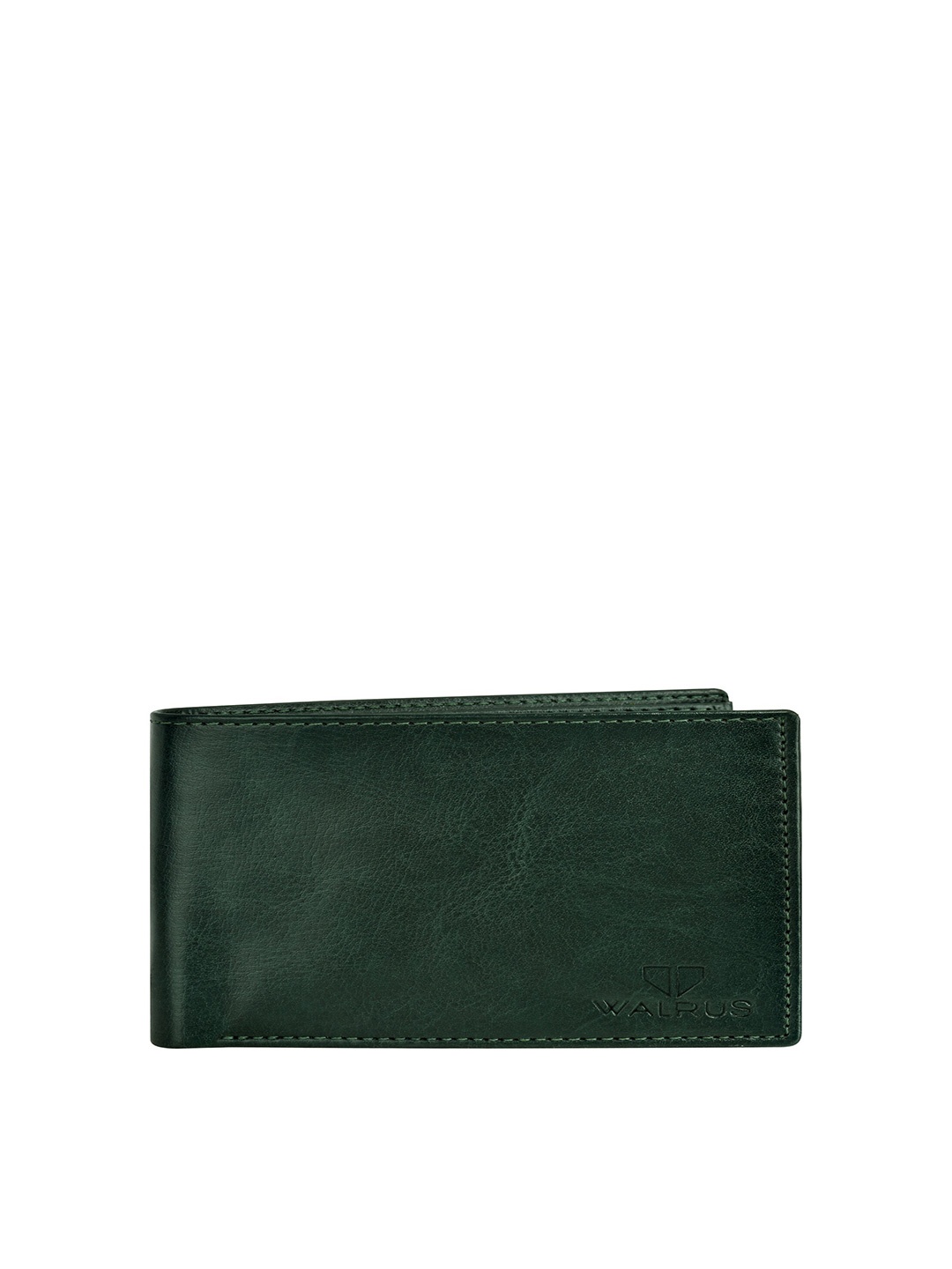 

Walrus Men PU Two Fold Wallet With SIM Card Holder, Green