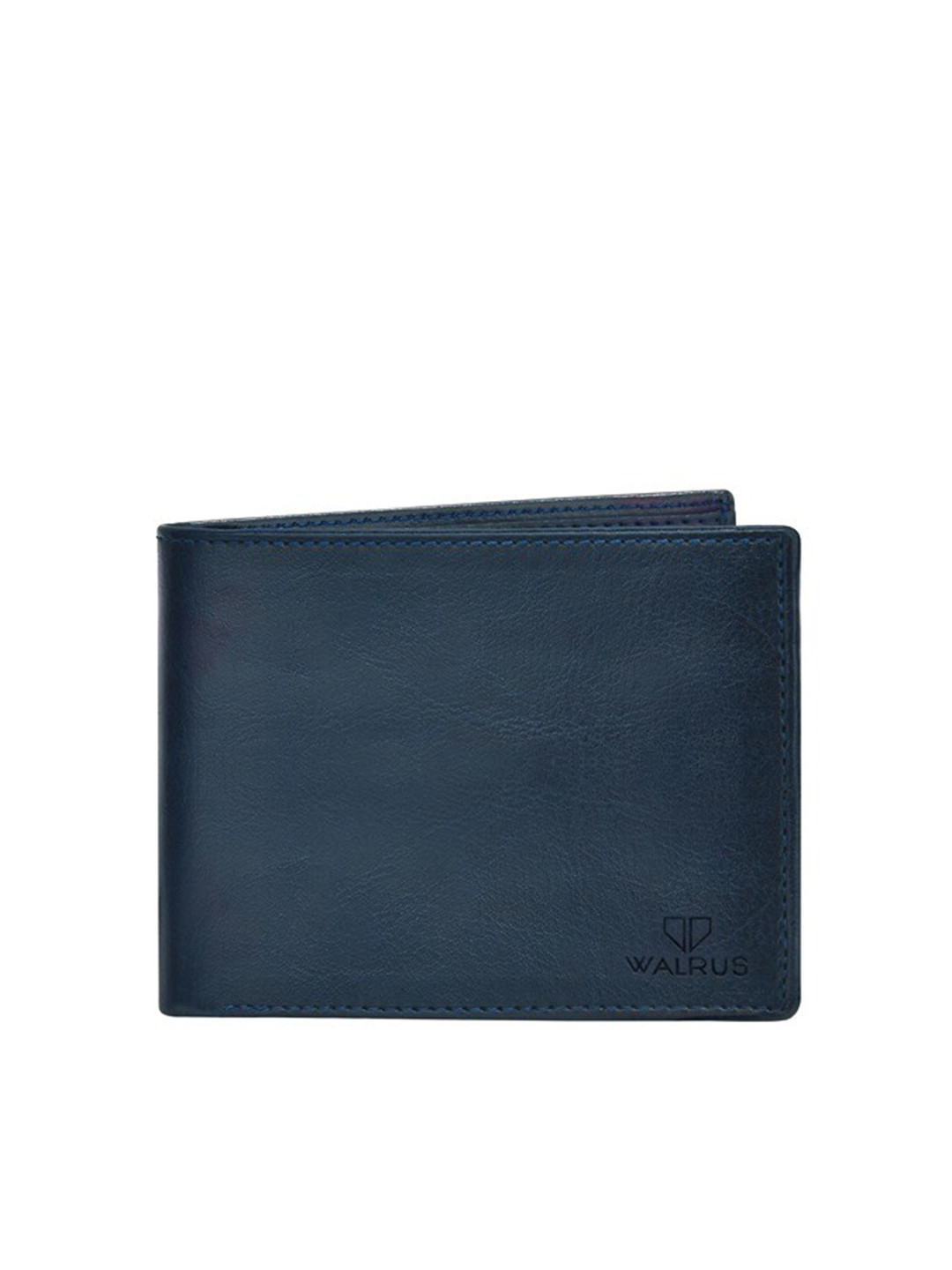 

Walrus Men PU Two Fold Wallet With SIM Card Holder, Blue