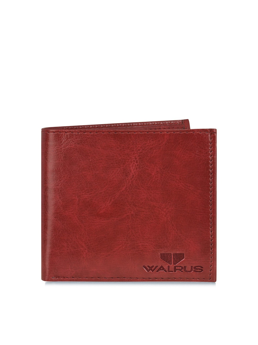 

Walrus Men Textured PU Card Holder With SIM Card Holder, Red