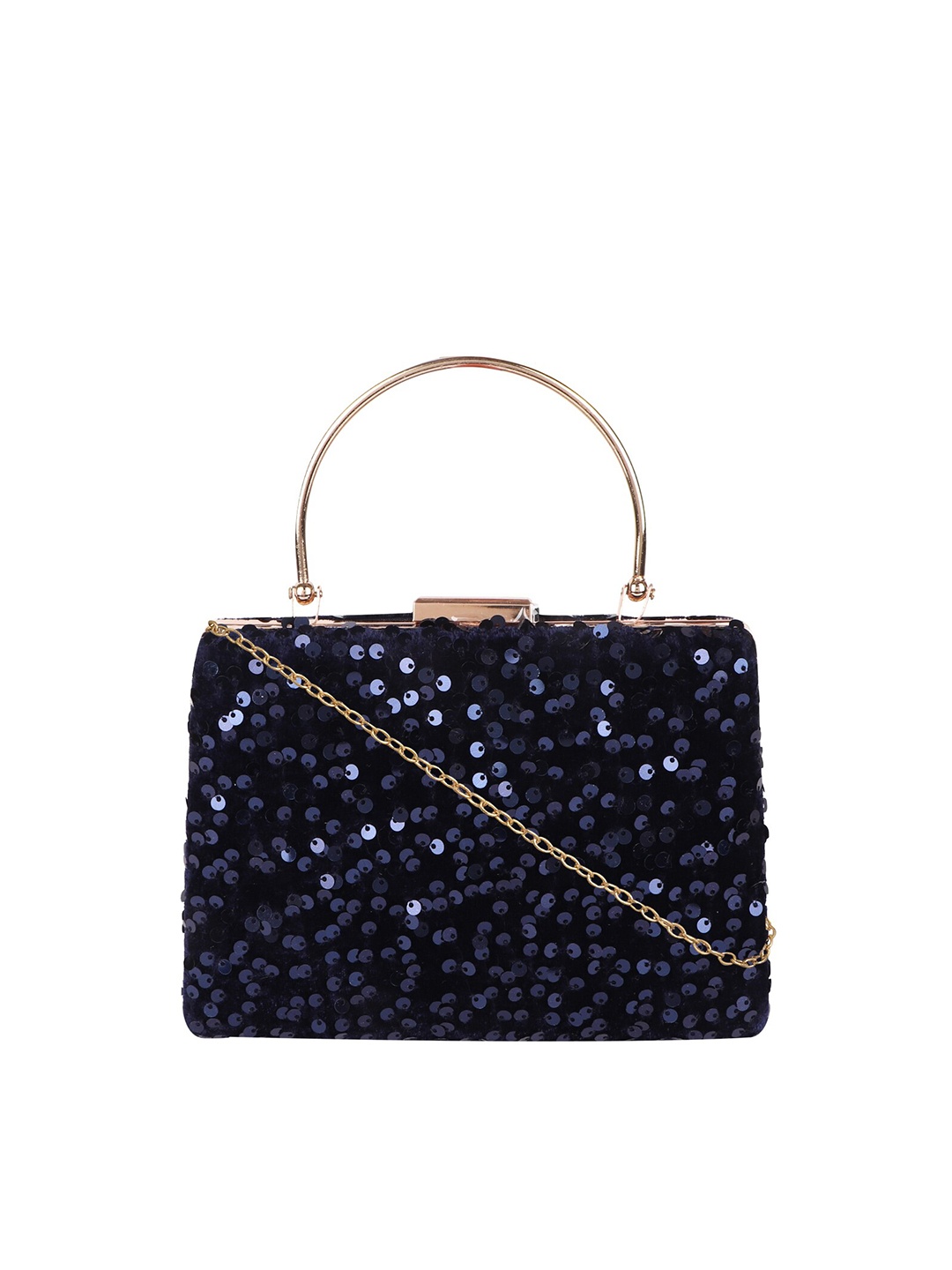 

HORRA Sequence Embellished Box Clutch, Blue