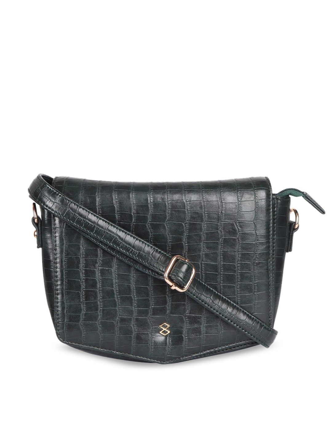 

HORRA Textured Structured Sling Bag, Green