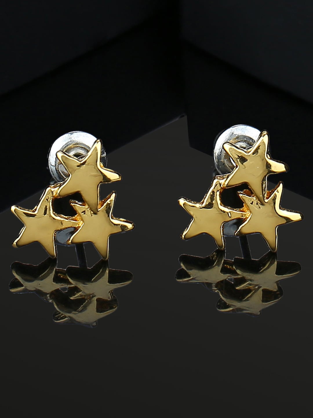 

Estele Gold-Plated Star Shaped Studs Earrings