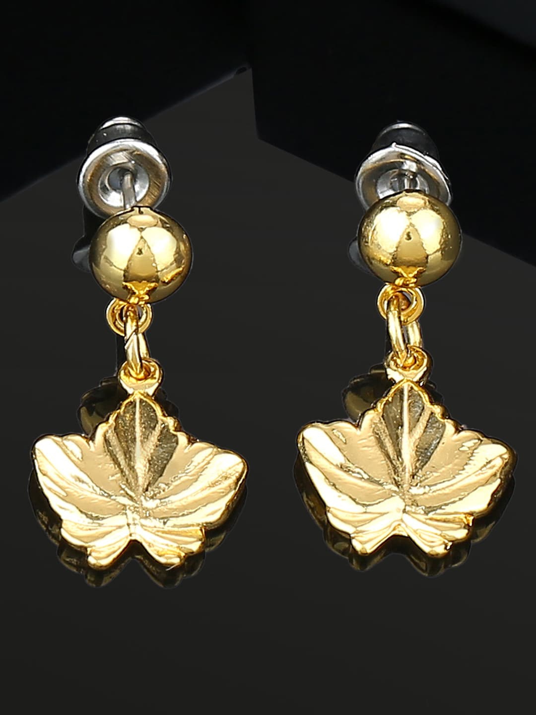 

Estele Gold-Plated Contemporary Drop Earrings