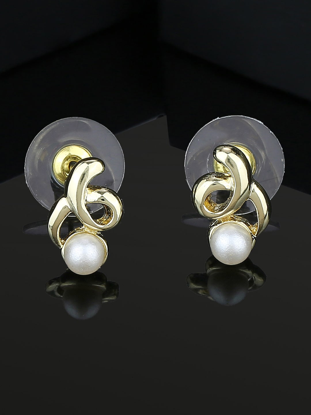 

Estele Gold-Plated Geometric Studs Earrings