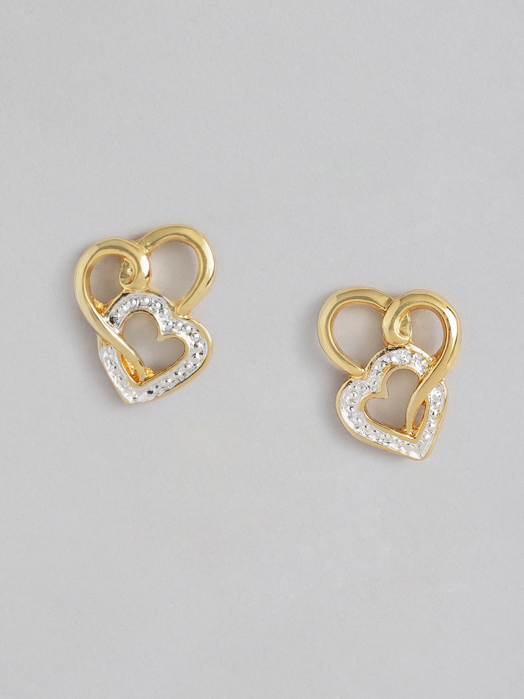 

Estele Gold-Plated Shaped Studs Earrings