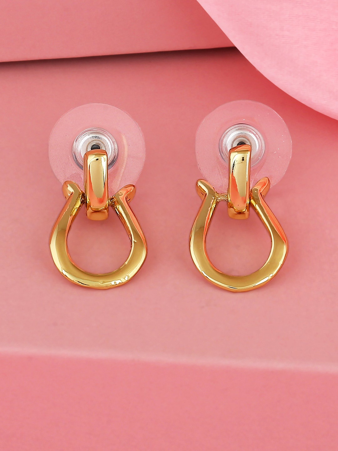 

Estele Gold-Plated Geometric Studs Earrings
