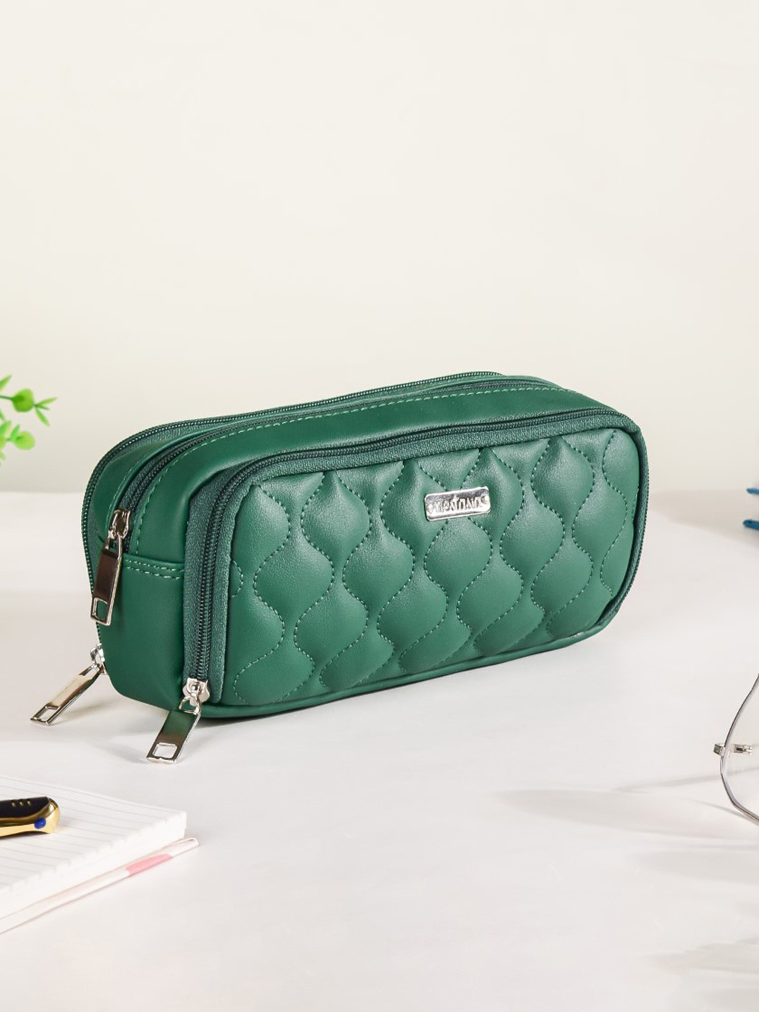 

Nestasia Dark Green Self-Design Multi Purpose Organisers