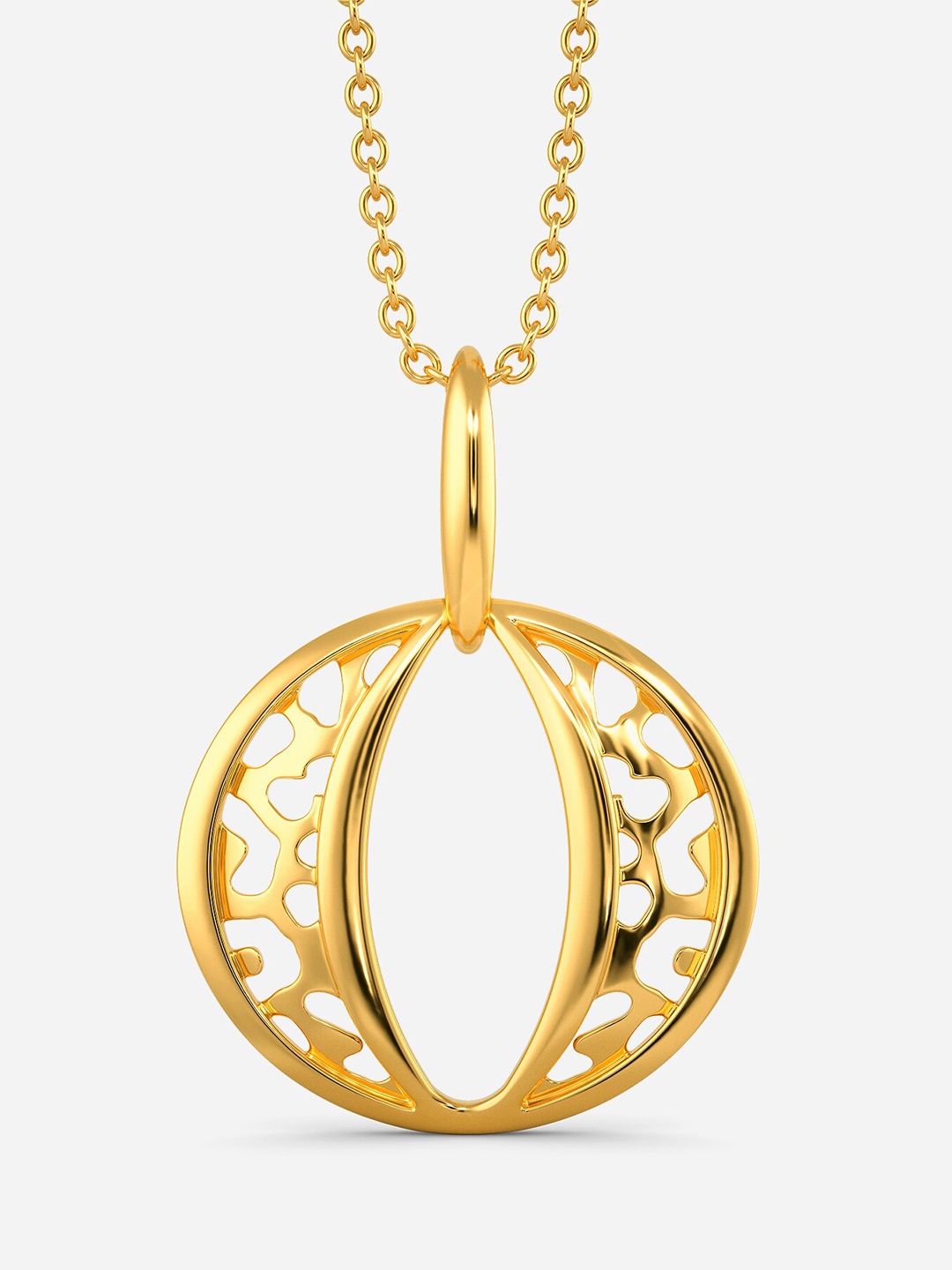 

MELORRA Clawed Chic 18KT Gold Pendant-3.45gm