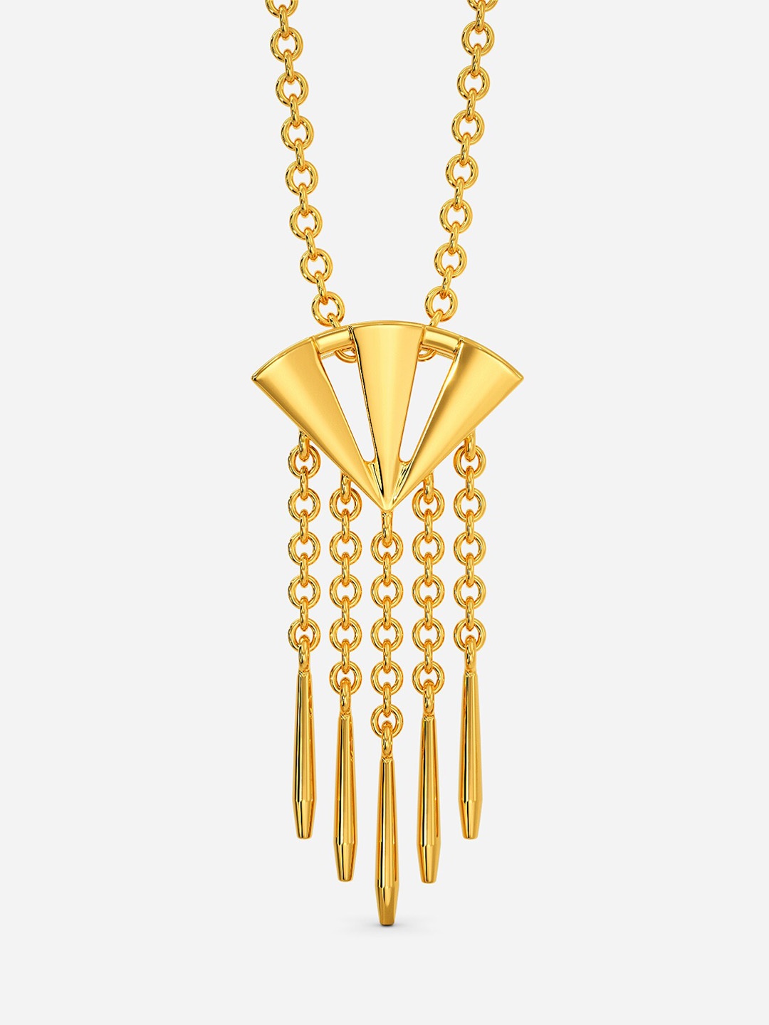 

MELORRA Binge On Fringe 18KT Gold Pendants-2.63 gm