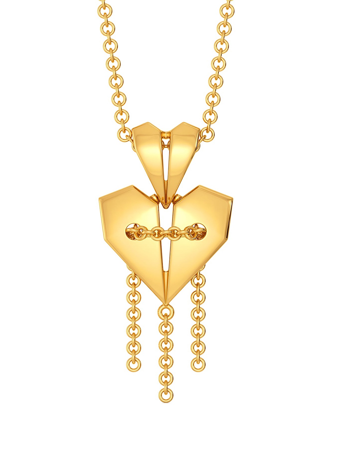 

MELORRA Love-struck Town 18KT Gold Pendant-3.43gm