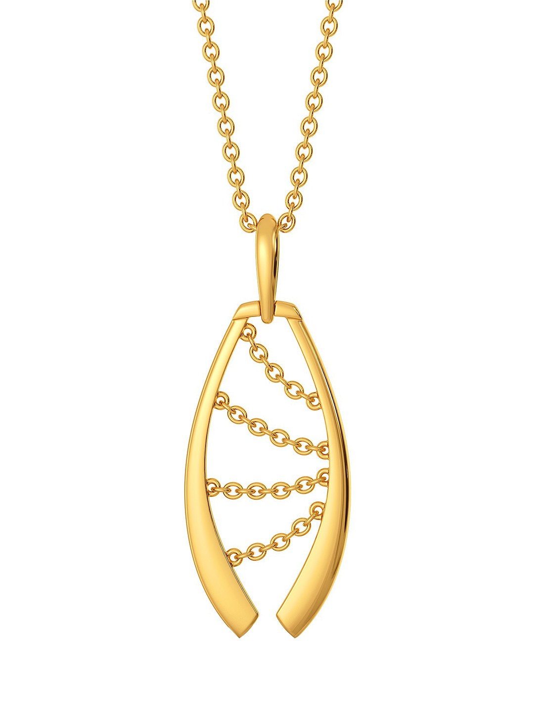 

MELORRA My Leather Piece 18KT Gold Pendant-3.16gm