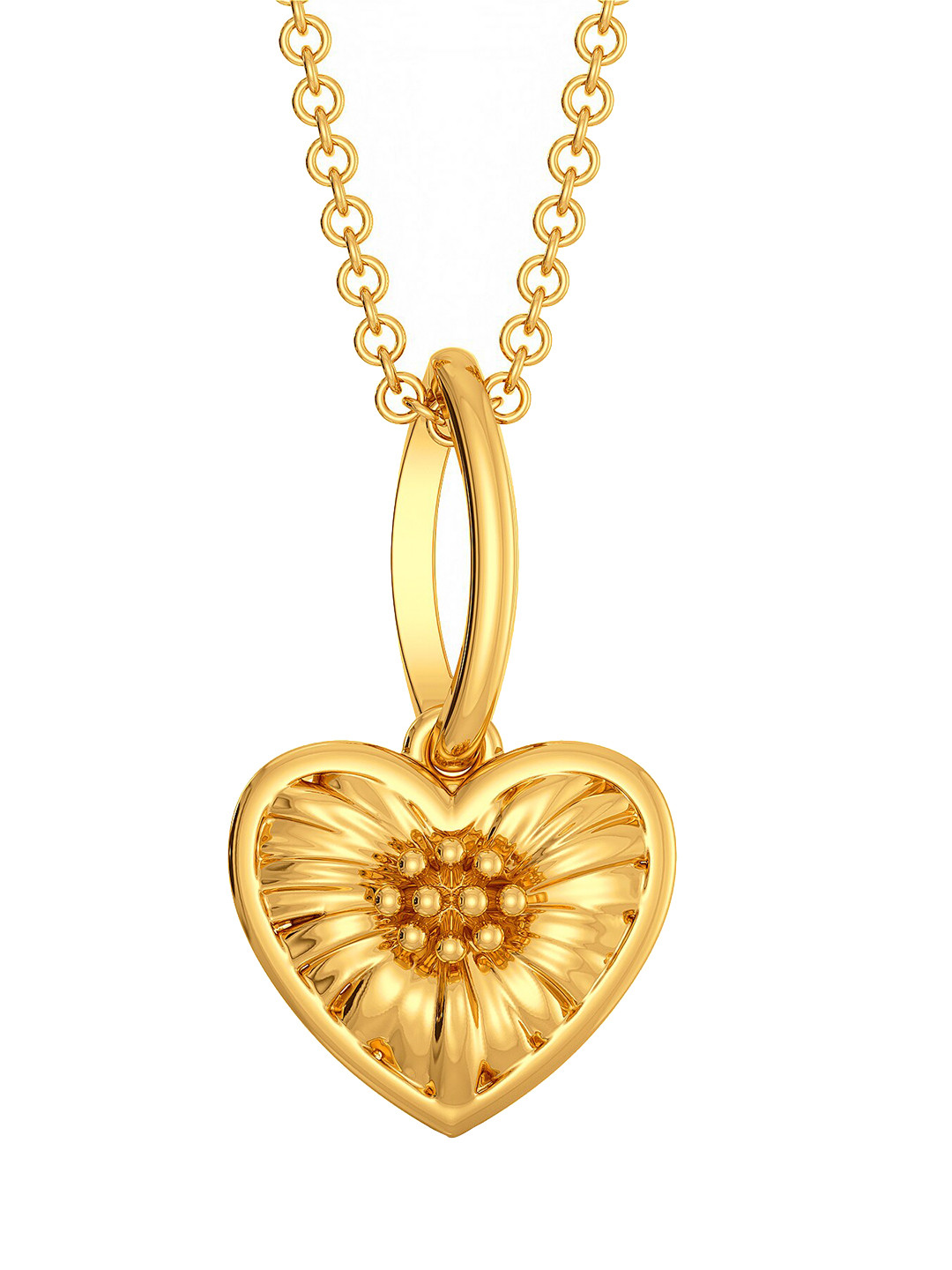 

MELORRA Flower Kissed 18KT Gold Pendant-2.01gm