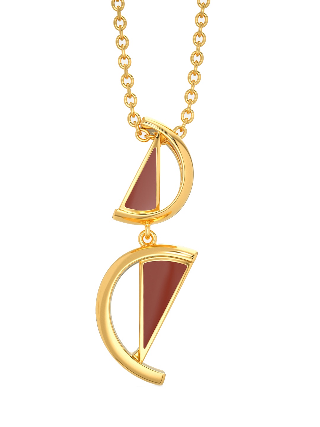 

MELORRA Walnut Struts 18KT Gold Pendants-2.98 gm
