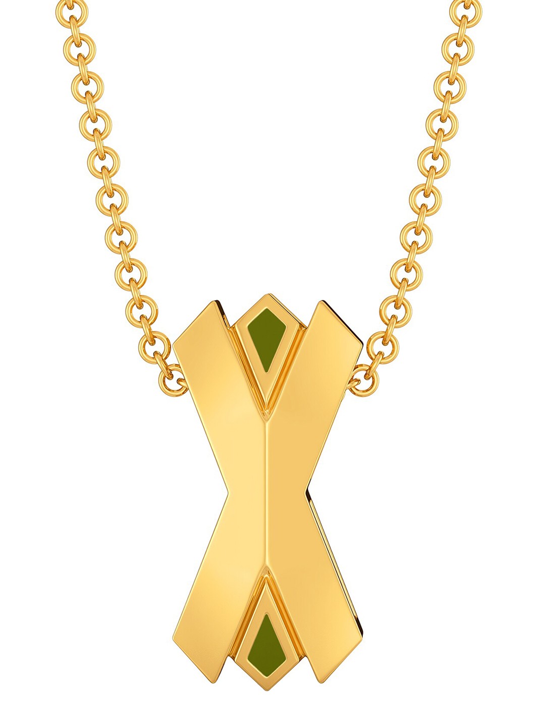 

MELORRA Bold Barracks 18KT Gold Pendant-2.26gm