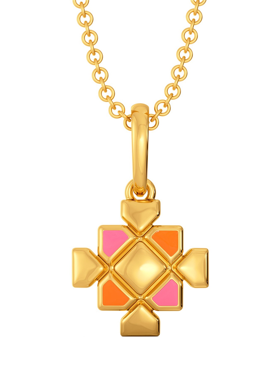 

MELORRA Pattern Positive 18KT Gold Pendant-2.04gm