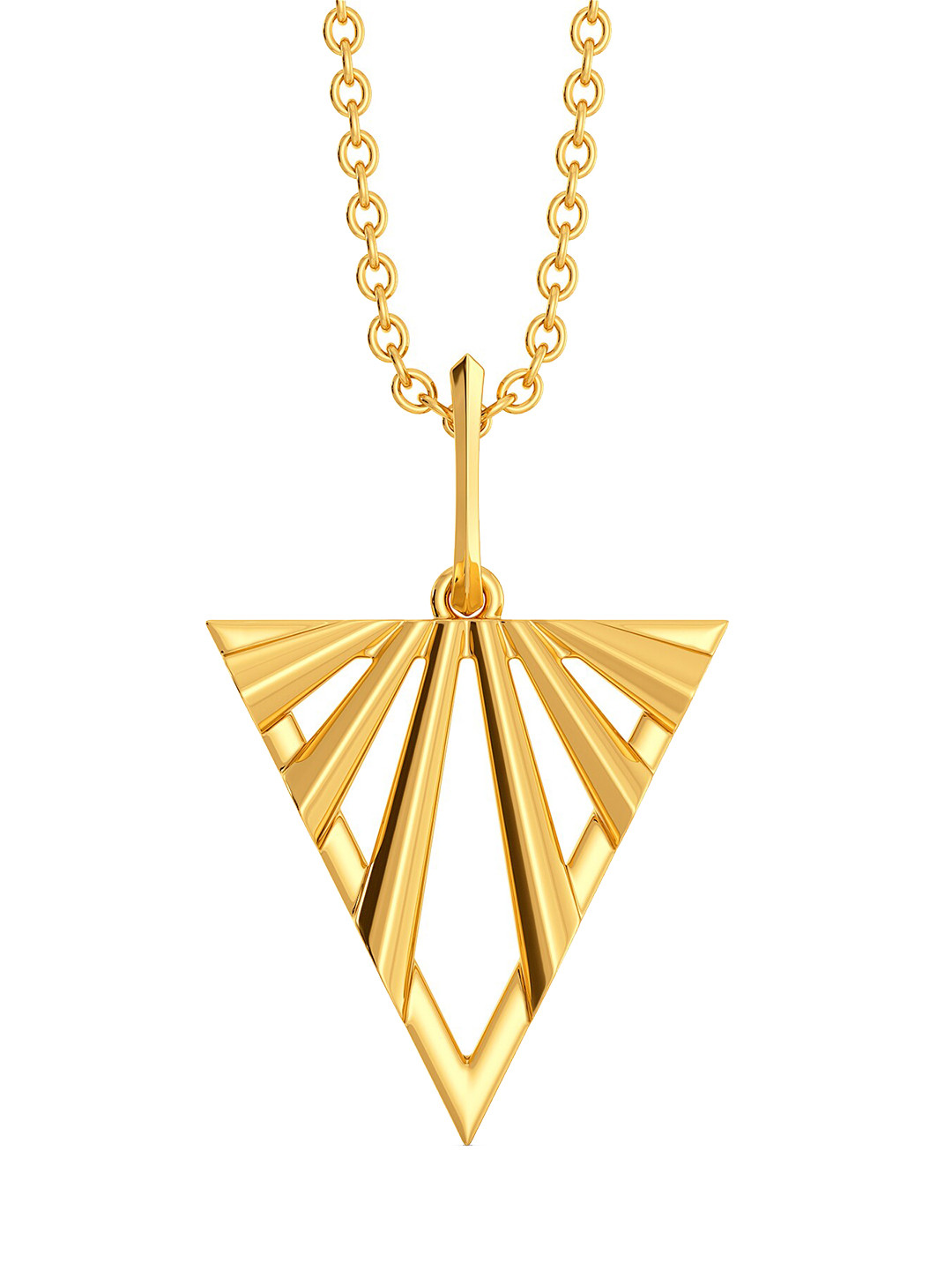 

MELORRA Layer O Frill 18KT Gold Pendant-2.47gm