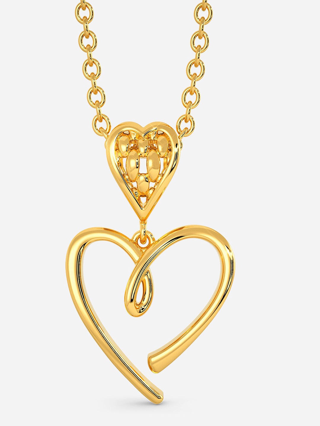 

MELORRA Purl O Heart 18KT Gold Pendant-1.79gm